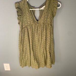 VICI olive green Small romper Never worn